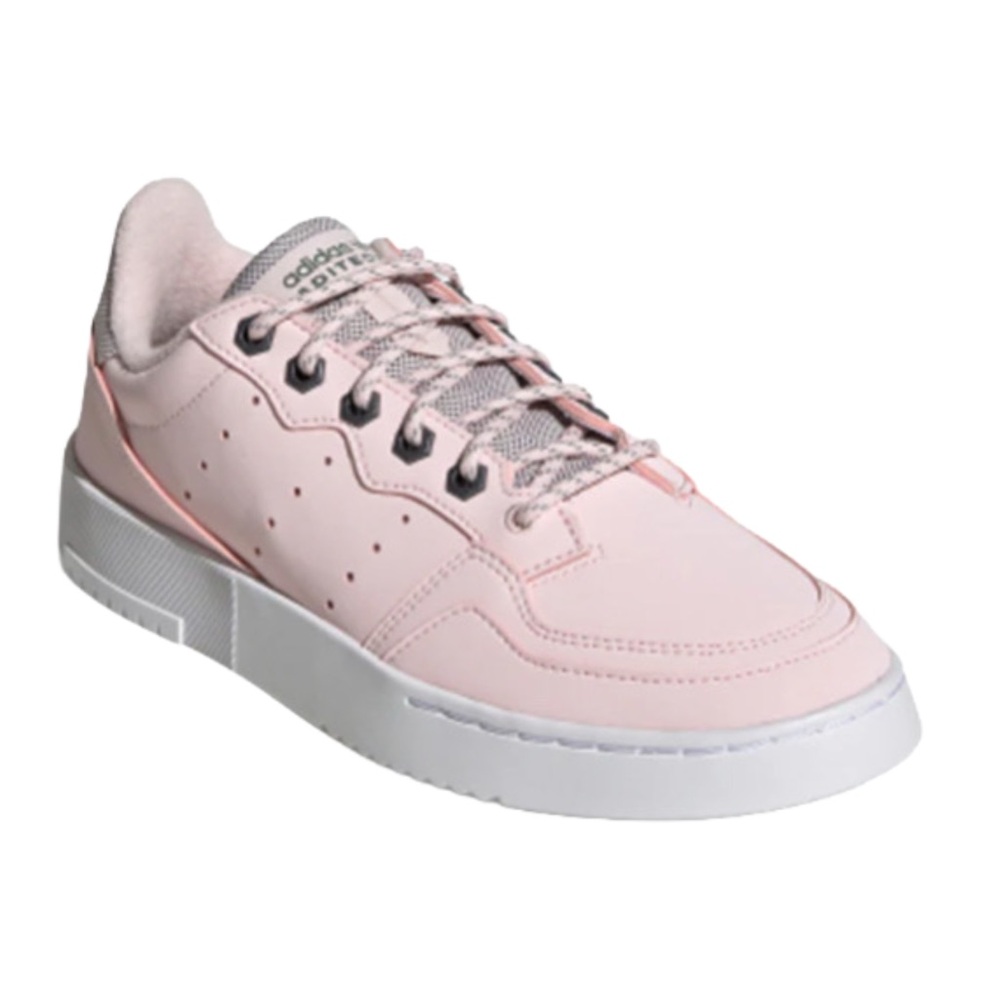Adidas Super Court Halo‎ Pink Leather Crosstrainer Sneakers Size 10
